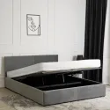 Кровать двуспальная бархатная MEBEL ELITE MONICA Velvet, 160x200, Серый фото thumb №3