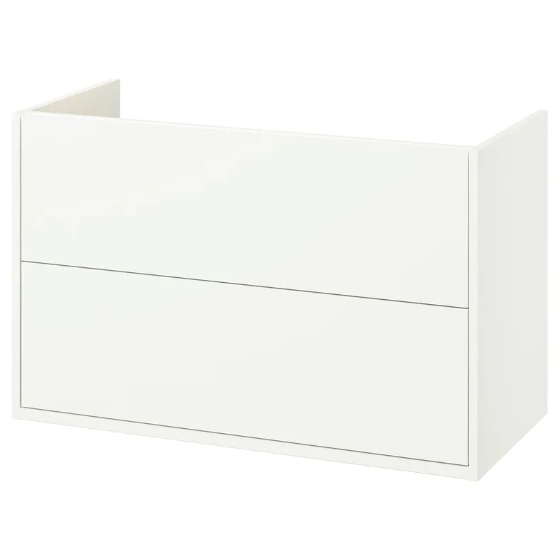 IKEA HAVBÄCK ХАВБЭКК, шкаф для раковины с ящиками, белый, 100x48x63 см 105.350.25 фото №1