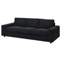 IKEA VIMLE ВИМЛЕ, чехол на 3-местный диван, с широкими подлокотниками / Саксемара черно-синий 694.012.60 фото thumb №2