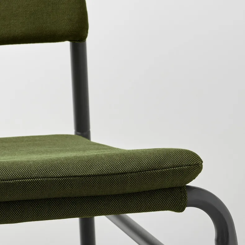 IKEA LINNEBÄCK ЛІННЕБЕКК, крісло, ОРРСТА оливково-зелений 304.872.26 фото №5