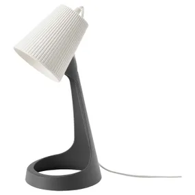 IKEA SVALLET СВАЛЛЕТ, лампа рабочая, темно-серый / белый 703.584.87 фото