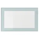 IKEA GLASSVIK ГЛАССВИК, стеклянная дверь, светло-серый / синий / прозрачное стекло, 60x38 см 604.887.76 фото thumb №1