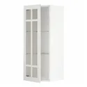 IKEA METOD МЕТОД, навесной шкаф / полки / стеклян дверца, белый / Стенсунд белый, 40x100 см 694.610.70 фото thumb №1