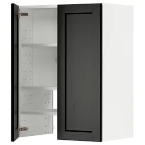 IKEA METOD МЕТОД, навесной шкаф д / вытяжки / полка / дверь, белый / Лерхиттан с черными пятнами, 60x80 см 095.045.34 фото