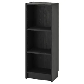 IKEA BILLY БИЛЛИ, стеллаж, черная имитация дуб, 40x28x106 см 304.773.31 фото