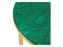 Стол BRW Ditra, 50х42 см, зеленый/золотой GREEN фото thumb №3