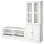 IKEA HAVSTA ХАВСТА, комбінація шаф для тв/скляні дверц, білий, 241x47x212 см 895.348.10 фото