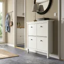 IKEA HEMNES ХЕМНЕС, шафа для взуття з 4 відділеннями, білий, 107x22x101 см 601.561.21 фото thumb №2