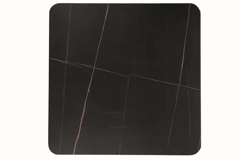 Столик SIGNAL ESPERO II, черный мрамор / черный матовый, 80x80 фото №4