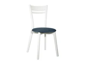 BRW Бархатный синий деревянный стул Keita TXK_KEITA-TX098-1-BLUVEL_89 фото