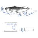 IKEA MANDAL МАНДАЛ, каркас ліжка з відділ д/зберігання, береза/біла, 160x202 см 902.804.83 фото thumb №6