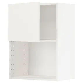 IKEA METOD МЕТОД, навесной шкаф для СВЧ-печи, белый / Воксторп матовый белый, 60x80 см 494.602.17 фото