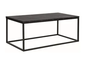 Журнальний столик SIGNAL ROSSI A, чорний мармур / чорний матовий, 60x110 фото