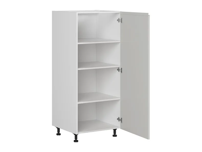Шафа кухонна для вбудованого холодильника BRW Sole 60 см права світло-сірий глянець, альпійський білий/світло-сірий глянець FH_DL_60/143_P-BAL/XRAL7047 фото №4