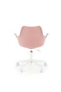 Крісло комп'ютерне офісне обертове HALMAR GASLY, рожевий фото thumb №4