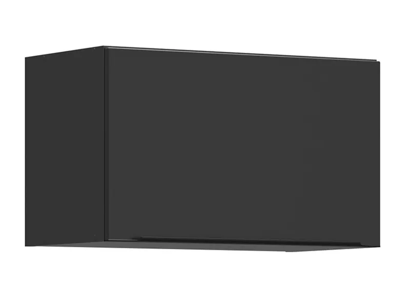BRW Кухонна шафа Sole L6 60 см з навісним верхом чорний матовий, чорний/чорний матовий FM_GO_60/36_O-CA/CAM фото №2