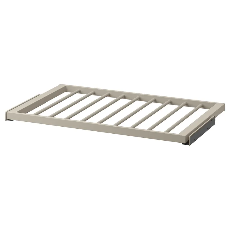 IKEA KOMPLEMENT КОМПЛИМЕНТ, выдвижная вешалка для брюк, бежевый, 100x58 см 605.090.62 фото №1