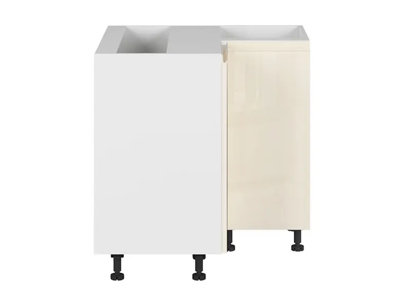 BRW Угловой кухонный шкаф Sole 80 см магнолия глянцевый, альпийский белый/магнолия глянец FH_DNW_90/82_P/L-BAL/XRAL0909005 фото №1