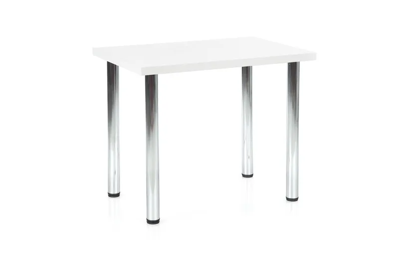 Кухонний стіл HALMAR MODEX 90x60 см хром, білий фото №1