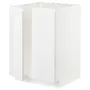 IKEA METOD МЕТОД, підлогова шафа для мийки+2 дверцят, білий / ВОКСТОРП глянцевий / білий, 60x60 см 894.582.22 фото