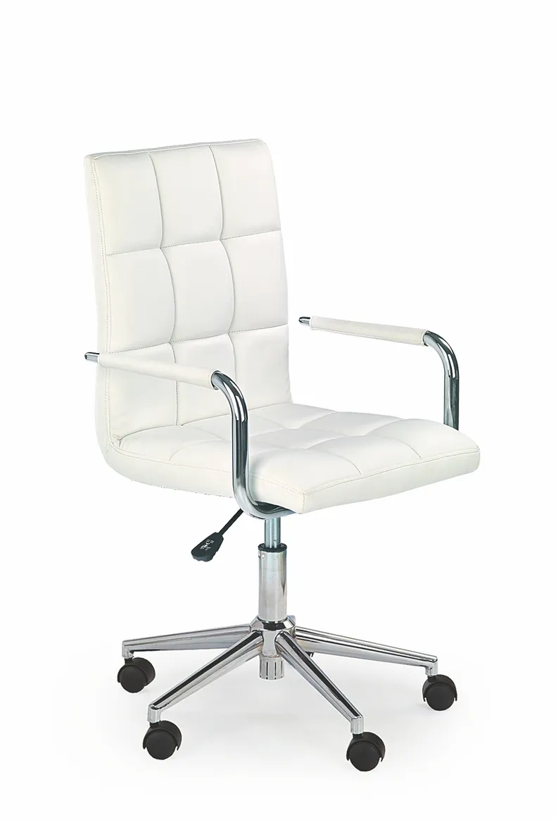 Крісло комп'ютерне офісне обертове HALMAR GONZO 2, білий фото №1