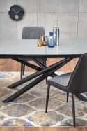 Кухонний стіл розкладний HALMAR CAPELLO 180-240x95 см чорний, сірий фото thumb №3