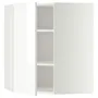 IKEA METOD МЕТОД, угловой навесной шкаф с полками, белый / Рингульт белый, 68x80 см 799.185.21 фото