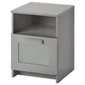 IKEA BRIMNES, прикроватная тумбочка, серый, 39x41 см 405.982.57 фото thumb №1