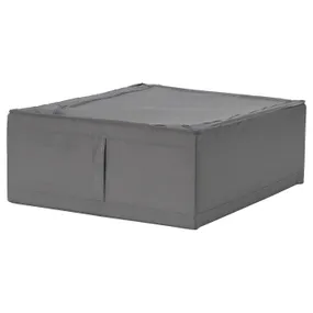 IKEA SKUBB СКУББ, коробка для зберігання, темно-сірий, 44x55x19 см 203.999.99 фото
