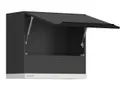 BRW Верхний шкаф для кухни Sole L6 60 см с вытяжкой черный матовый, черный/черный матовый FM_GOO_60/50_O_FL_BRW-CA/CAM/BI фото thumb №3