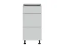 BRW Кухонный базовый шкаф Top Line 40 см с ящиками светло-серый матовый, греноловый серый/светло-серый матовый TV_D3S_40/82_2SMB/SMB-SZG/BRW0014 фото thumb №1