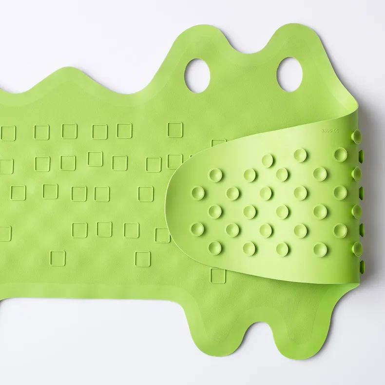 IKEA PATRULL ПАТРУЛЬ, килимок у ванну, крокодил зелений, 33x90 см 101.381.63 фото №2