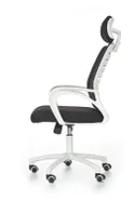 Крісло комп'ютерне офісне обертове HALMAR SOCKET чорний-білий фото thumb №2