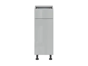 Кухонный шкаф BRW Top Line 30 см правосторонний с ящиком плавного закрывания серый глянец, серый гранола/серый глянец TV_D1S_30/82_P/STB-SZG/SP фото