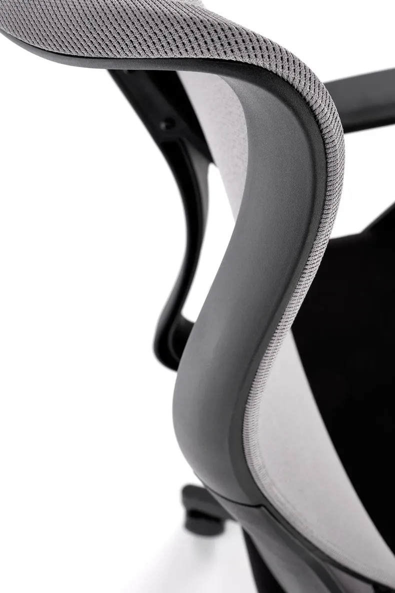 Крісло комп'ютерне офісне обертове HALMAR LORETO, сірий-чорний фото №4