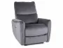 Раскладное кресло бархатное SIGNAL ZEPHYR Velvet, Bluvel 14 - серый фото