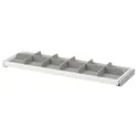 IKEA KOMPLEMENT КОМПЛЕМЕНТ, висувна полиця з роздільником, білий/світло-сірий, 100x35 см 893.320.39 фото thumb №1