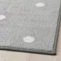 IKEA LEN ЛЕН, килим, в цятку/сірий, 133x160 см 904.539.21 фото thumb №5