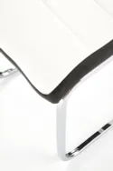 Кухонний стілець HALMAR K132 білий, чорний фото thumb №4
