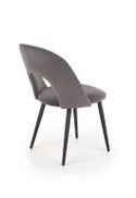 Кухонний стілець HALMAR K384 сірий/чорний (1шт=4шт) фото thumb №5