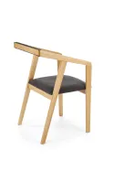Кухонний стілець HALMAR AZUL 2 натуральний дуб/оббивка сіра фото thumb №2
