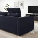 IKEA VIMLE ВІМЛЕ, 3-місний диван, з узголів'ям/САКСЕМАРА чорно-синій 893.990.58 фото thumb №8