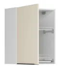 BRW Кухонный верхний шкаф Sole L6 60 см со сливом слева магнолия жемчуг, альпийский белый/жемчуг магнолии FM_GC_60/72_L-BAL/MAPE фото thumb №3