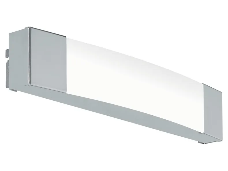 BRW Настінний світлодіодний світильник для ванної кімнати Siderno сріблясто-сталевий 072244 фото №1