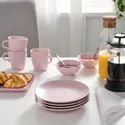 IKEA FÄRGKLAR ФЕРГКЛАР, десертна тарілка, матовий світло-рожевий, 20 см 804.782.10 фото thumb №4