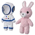 IKEA AFTONSPARV АФТОНСПАРВ, мягкая игрушка в костюме космонавта, кролик, 28 см 705.515.31 фото thumb №2