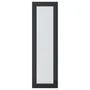 IKEA HEJSTA ХЭЙСТА, стеклянная дверь, антрацит / рифленое стекло, 30x100 см 905.266.30 фото