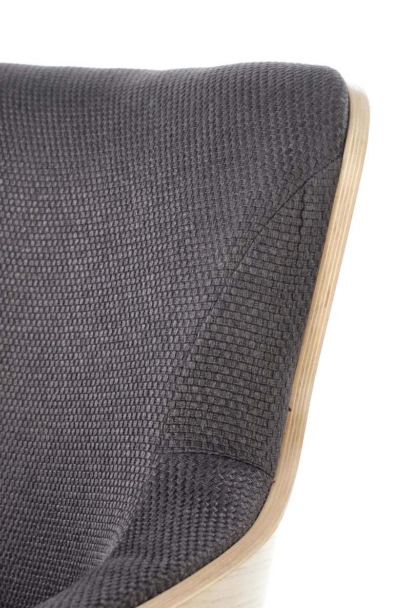 Мягкое кресло HALMAR CHILLOUT серый/натуральный дуб/черный фото №6