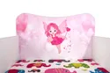 Ліжко для дітей з матрацом HALMAR HAPPY Fairy 145x76 см біле/рожеве фото thumb №4