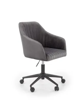 Кресло компьютерное офисное вращающееся HALMAR FRESCO, серый бархат фото
